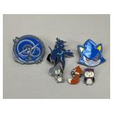 Owlcrate Jr./Pokï¿½mon/Sonic+ Enamel Pins|6 pc
