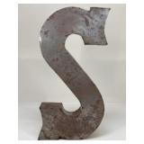 2 Foot Metal Letter "S" Sign