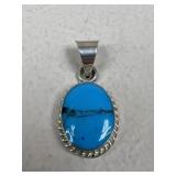 Sterling Silver & Stone Pendant