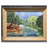 Original Oil Painting on Panel Signed