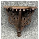 Carved Wood Wall Shelf