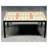 Metal Coffee Table w / Mosaic Top