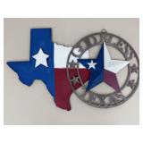 Round Top Collection+ Metal Texas Wall Decor|2 pc