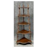 Corner Wood Etagere