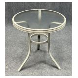 Metal & Glass Side Table
