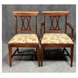 Vintage Broyhill Dining Chair & Dining Arm Chair