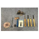 Bench Vise w / Assorted Tools