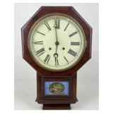 Waterbury Wooden & Brass Clock
