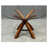 Wood & Glass Dining Table