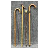 Carved Wood Canes / Walking Sticks