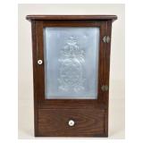 Wall Hanging Wood Storage Cabinet W/ Drawer