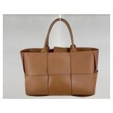 Woven Leather Handbag