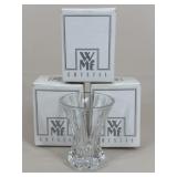 WMF Crystal Rosebud Vases|3 pc