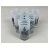 Texas 150th Anniversary Frosted Highball Glasses