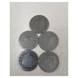 Liberty V Nickels / 5 pc