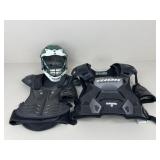 Motor Cross Helmet & Chest Armor / 3 pc