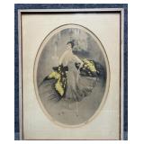 "Rosita" Vintage Hand-colored Etching by Szanto