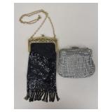 Metal Mesh & Rhinestone Evening Bags|2 pc