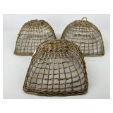 Woven & Mesh Food Covers / 3 pc