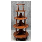 Rotating Tiered Display Shelf