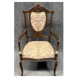 Shield Back Dining Arm Chair