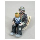 Emmett Kelly "The Emmettï¿½s Fan" Porcelain Figure