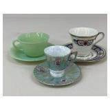 Tea Cups & Saucers/ 3 pc