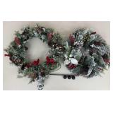 Wreaths & Wreath Hanger|3 pc