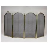 Folding Mesh Fireplace Screen