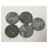 Jefferson WAR Nickels / 5 pc