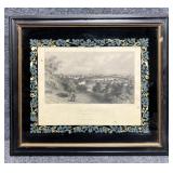 City of Providence Lithograph Reverse Glass Mat
