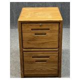 Wood File Cabinet w / Keys