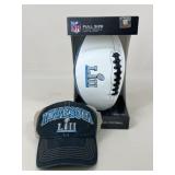 NFL Minnesota Super Bowl Hat & Ball