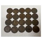 Indian Head Pennies / 20 pc