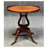 Mersman Lyre Base Wood Side Table
