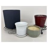 Ceramic & Resin Planter Assortment|6 pc