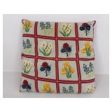 24" x 24" Cross Stitch Accent Pillow