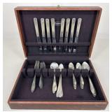 Oneida Community Tudor Silver Plate Flatware|60pc
