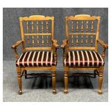 Ethan Allen Dining Arm Chairs / 2 pc