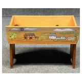 Painted Wood Toy/Book Bin
