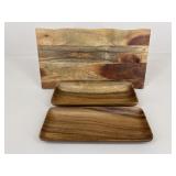 Mountain Woods+ Wood Serving Platters|3 pc