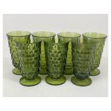 Whitehall Avocado Green Tea Glasses / 7 pc