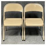 Pair of MECO Metal Folding Chairs