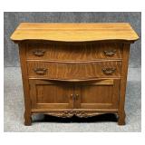 Tiger Oak Console Cabinet
