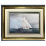 "Volunteer vs. Thistle" Print by J E Butterworth