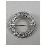 Sterling Silver Brooch w/ Stones