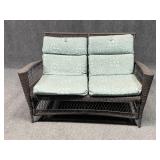 Wicker Patio Love Seat