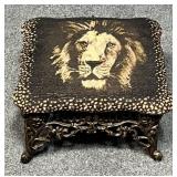 Foot Stool w/Cast Iron Base