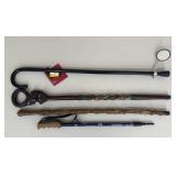 "Dirty Old Man Cane" & Walking Sticks|4 pc