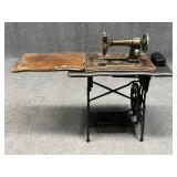 Antique White Sewing Machine